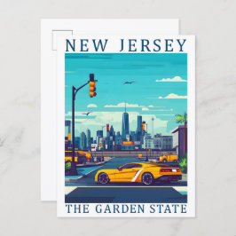 Cartão Postal New Jersey the Garden State USA Viagem Place