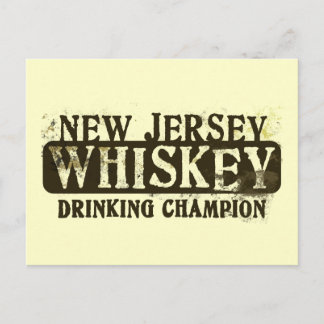 Cartão Postal New Jersey Whiskey Bebendo Champion