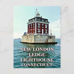 Cartão Postal New London Lighthouse, Cartão-postal de Connecticu