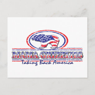 Cartão Postal NEW-Patriotic-Grizzly