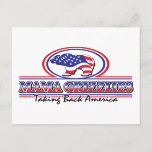 Cartão Postal NEW-Patriotic-Grizzly