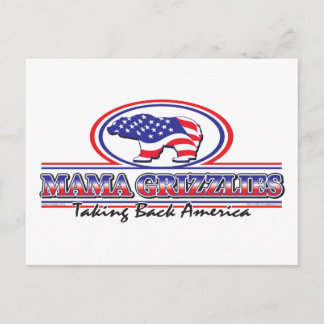 Cartão Postal NEW-Patriotic-Grizzly