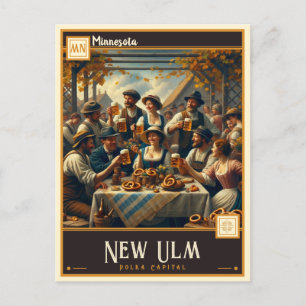 Cartão Postal New Ulm, Minnesota   Vintage