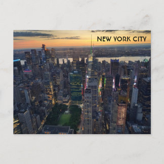 Cartão Postal New York City - Manhattan - Hudson River - Bryant