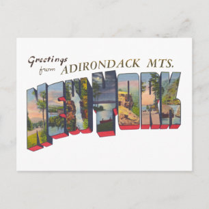 Cartão Postal New York State Adirondack Mts