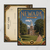 Newark Delaware Vintage Art Deco Era de Ouro