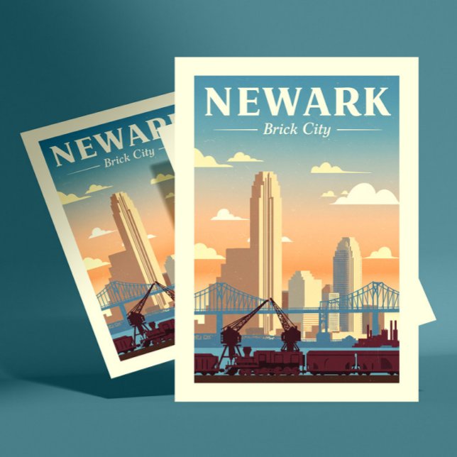Cartão Postal Newark Nova Jersey Antigo (Criador carregado)