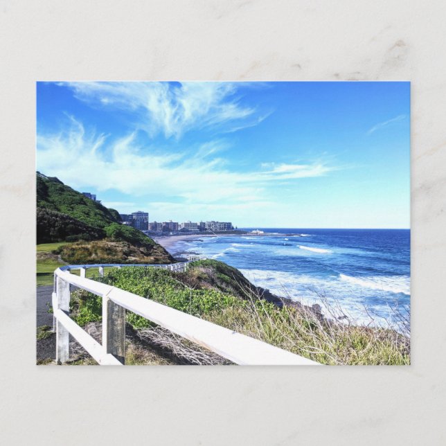 Cartão Postal Newcastle Bathers Way NSW (Frente)