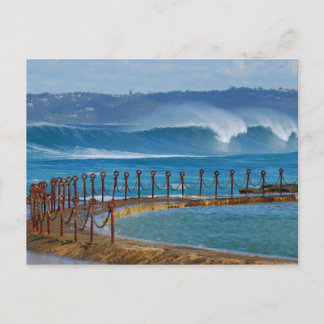 Cartão Postal Newcastle Beach, da Piscina Canoe