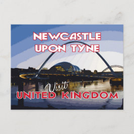 Cartão Postal Newcastle Na Tune, Visite.