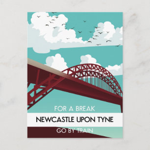Cartão Postal Newcastle on Tyne Bridge poster.
