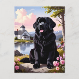 Cartão Postal Newfoundland Dog