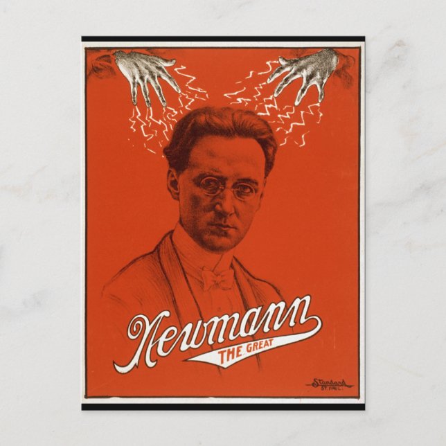 Cartão Postal Newmann, o Mágico Excelente (Frente)
