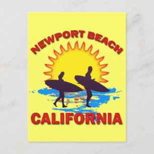 CARTÃO POSTAL NEWPORT BEACH CALIFÓRNIA