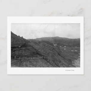 Cartão Postal Newport, Oregon Scene na Imagem de Agate Beach