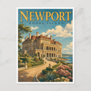 Cartão Postal Newport Rhode Island The Breakers GeoSaga