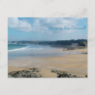 Cartão Postal Newquay Bay Beaches Cornwall Inglaterra