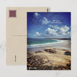 Cartão Postal Newquay Surf Beach Cornwall Seaside Personal