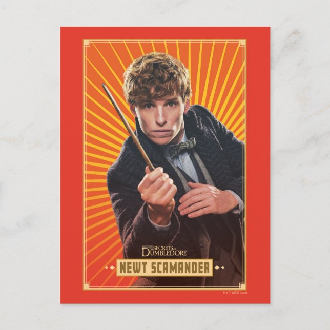 Cartão Postal Newt Scamander Character Graphic (Frente)