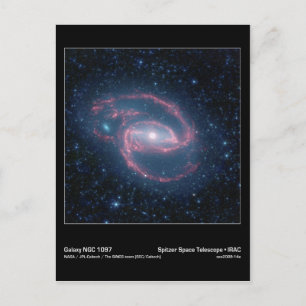 Cartão Postal NGC 1097 Galáxia Enrolada da Noite