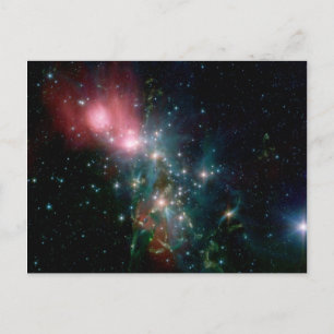 Cartão Postal NGC 1333 Nascimento caótico das estrelas