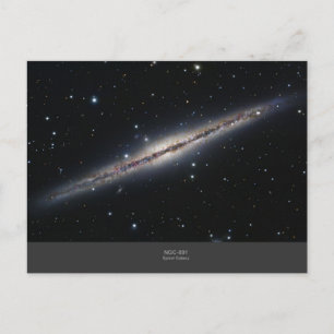 Cartão Postal NGC- 891 galáxia espiral