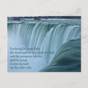 Cartão Postal Niagara Cai Focado Cartão-Postal