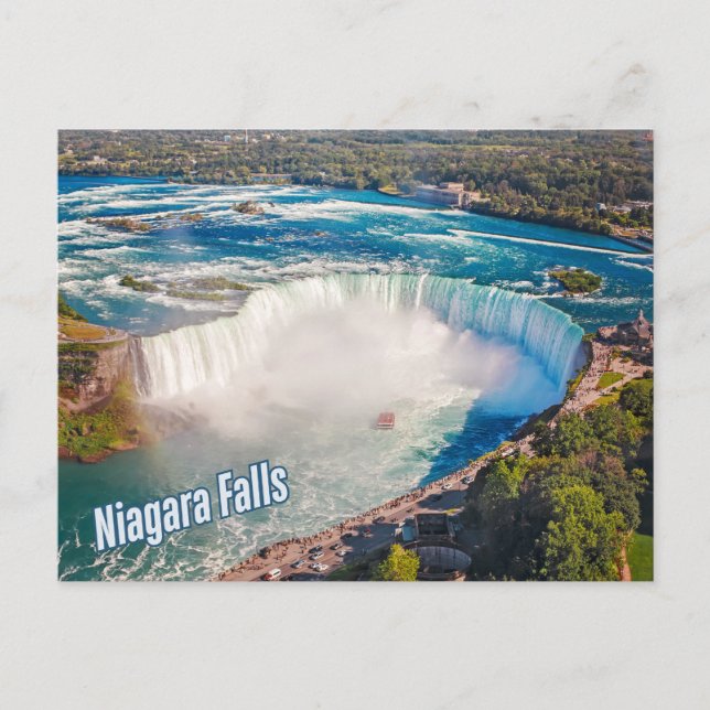 Cartão Postal Niagara Falls Arial View (Frente)