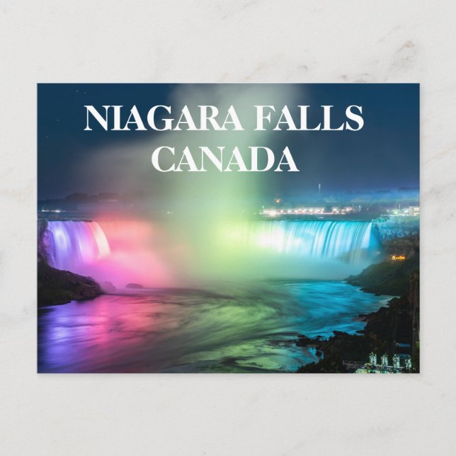 Cartão Postal Niagara Falls Canadá (Frente)