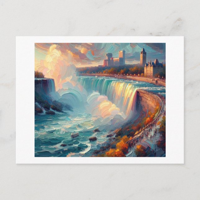 Cartão Postal Niagara Falls Canadá (Frente)