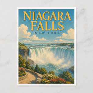 Cartão Postal Niagara Falls Nova York Horseshoe Falls GeoSaga