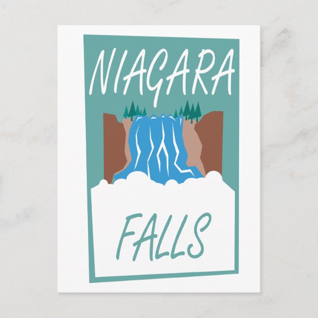 Cartão Postal Niagara Falls Poster (Frente)
