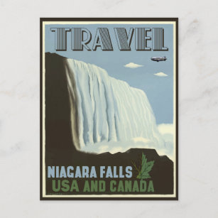 Cartão Postal Niagara Falls Viagens vintage