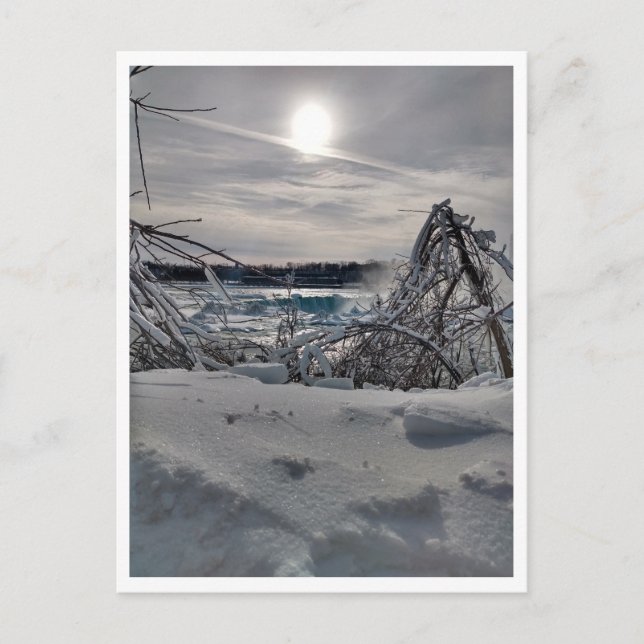 Cartão Postal Niagara in Winter (Frente)