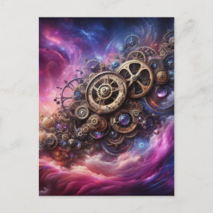 Cartão Postal Níbula de Clocos Steampunk