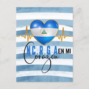 Cartão Postal Nicarágua En mi Corazon Pride Nicarágua