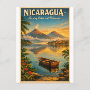 Cartão Postal NICARÁGUA – Terra de Lagos e Vulcões
