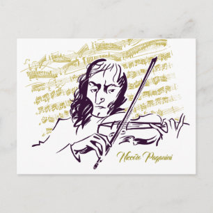 Cartão Postal Niccolo Paganini