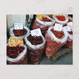 Cartão Postal Nicey Spicy, chilreias Tailandesas