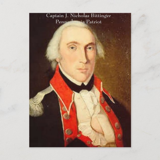 Cartão Postal Nicholas Bittinger, capitão J. NIC… - (Frente)