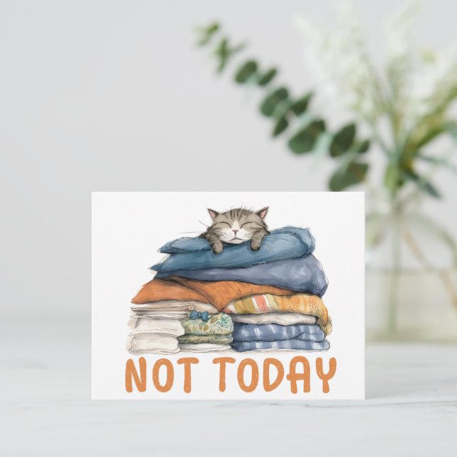 Cartão Postal Nicht heute (Em pé/Frente)