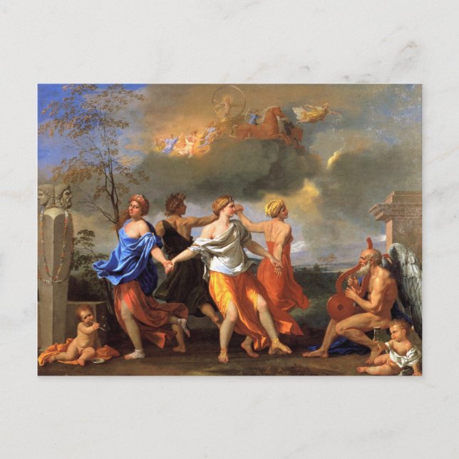 Cartão Postal Nicolas Poussin Art (Frente)