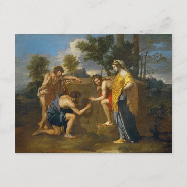 Cartão Postal Nicolas Poussin - Et em Arcadia ego (Frente)