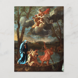 Cartão Postal Nicolas Poussin O Regresso da Santa Família