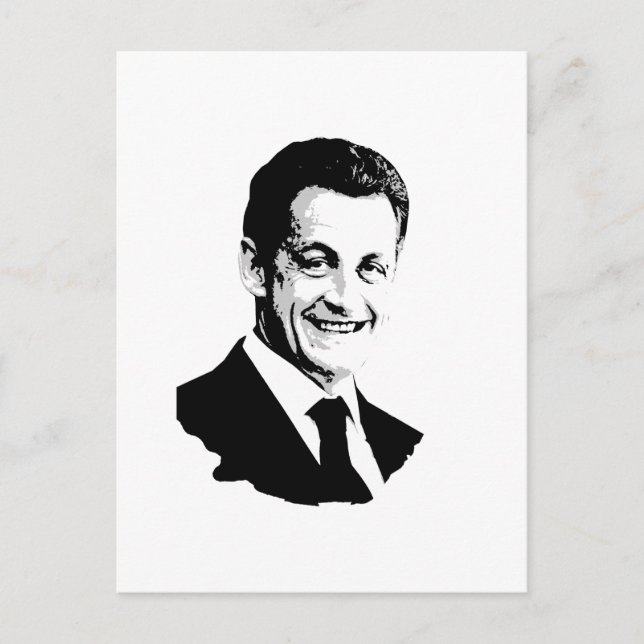 Cartão Postal Nicolas Sarkozy (Frente)