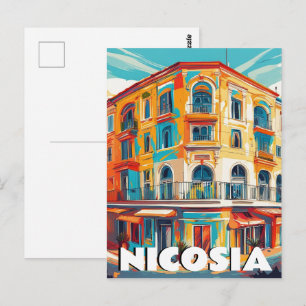 Cartão Postal Nicósia, Capital de Chipre
