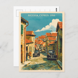 Cartão Postal Nicósia, Capital de Chipre Dons de souvenir Vintag