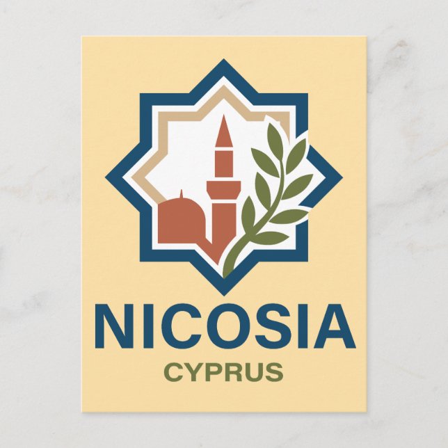Cartão Postal Nicosia Cyprus Mediterranean (Frente)