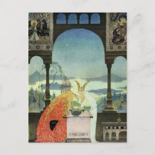 Cartão Postal Nielsen ao leste do Sun e a oeste da lua