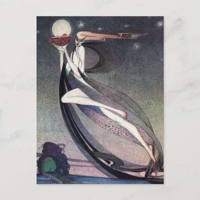 Cartão Postal Nielsen no pó e na crinolina (Frente)